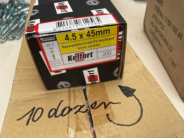 10 dozen hout schroeven - afbeelding 2 van  4