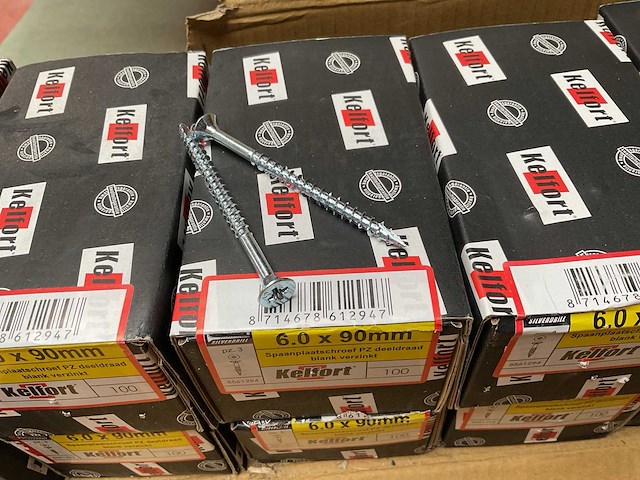 10 dozen houtschroeven 6x90 - afbeelding 2 van  4