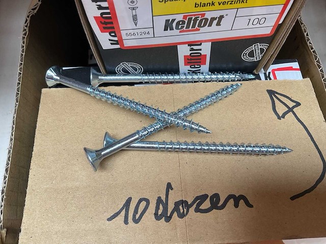 10 dozen houtschroeven - afbeelding 2 van  3