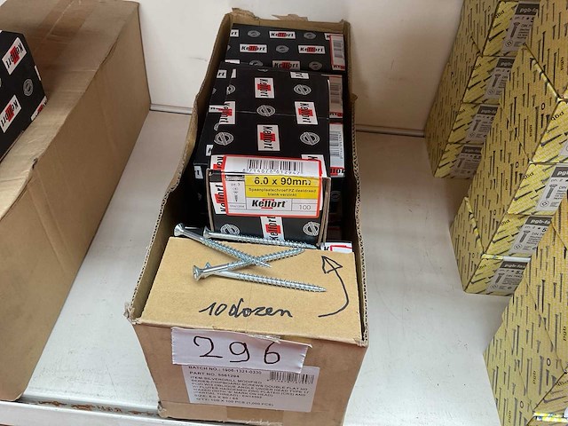 10 dozen houtschroeven - afbeelding 1 van  3