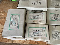 10 dozen inox schroeven en bouten - afbeelding 3 van  5