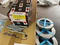 10 dozen schroeven en 4 rollen bandijzer - afbeelding 2 van  4