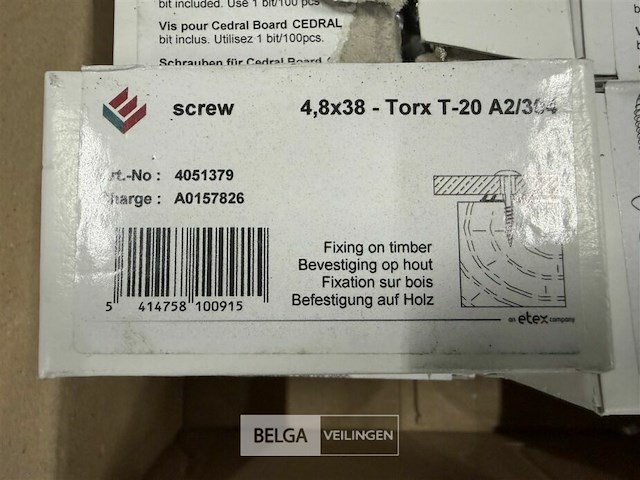 ± 10 dozen schroeven screw - afbeelding 3 van  3