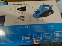 10 elektrische schaafbanken 230v 710w 82 mm silverline - afbeelding 3 van  3