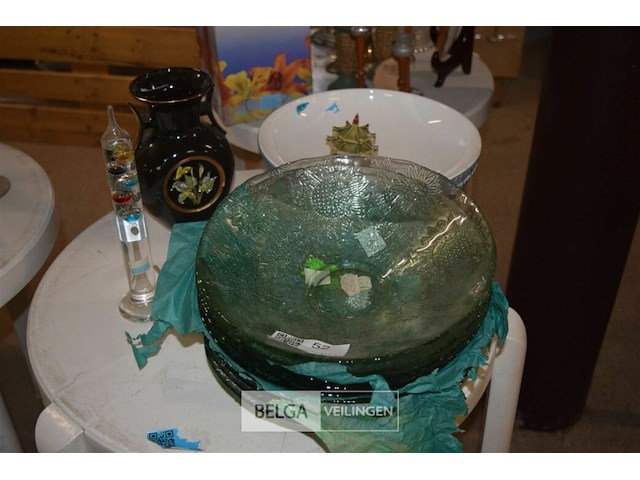 ±10 glazen fruitschaaltjes ø29cm - afbeelding 1 van  4