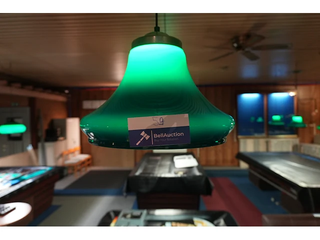10 groene biljartlampen - afbeelding 1 van  5