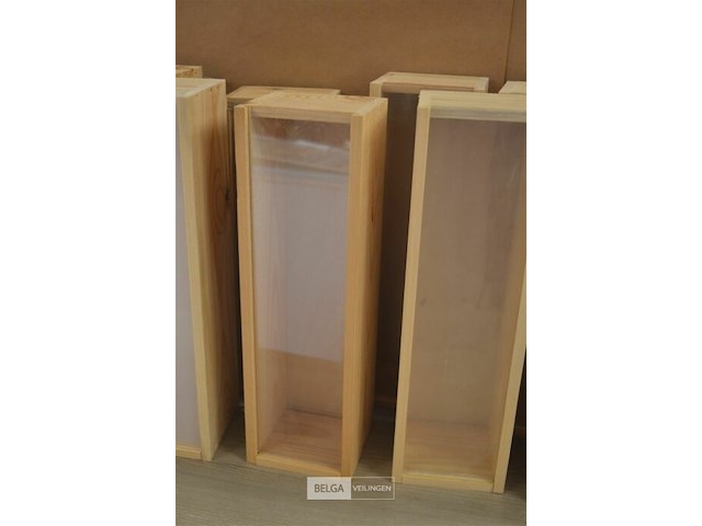10 houten wijnkisten 35x11x10 cm - afbeelding 2 van  4