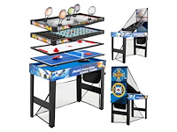 10-in-1 multi-tafel spelset: biljart, hockey, tafeltennis, basketbal, voetbal, schieten, flipperkast, darts - afbeelding 1 van  5