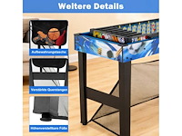 10-in-1 multi-tafel spelset: biljart, hockey, tafeltennis, basketbal, voetbal, schieten, flipperkast, darts - afbeelding 4 van  5