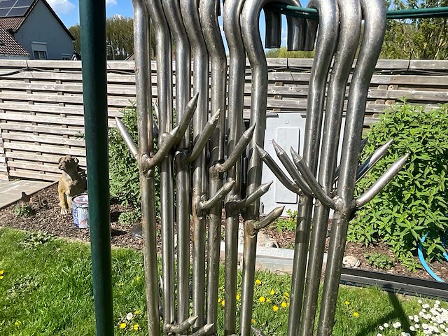 10 inoxen vleeshaken - afbeelding 2 van  4