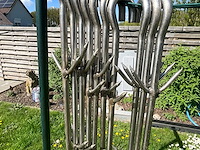 10 inoxen vleeshaken - afbeelding 2 van  4