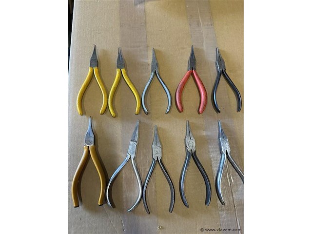 10 justeertangen w.o.knipex - afbeelding 1 van  5