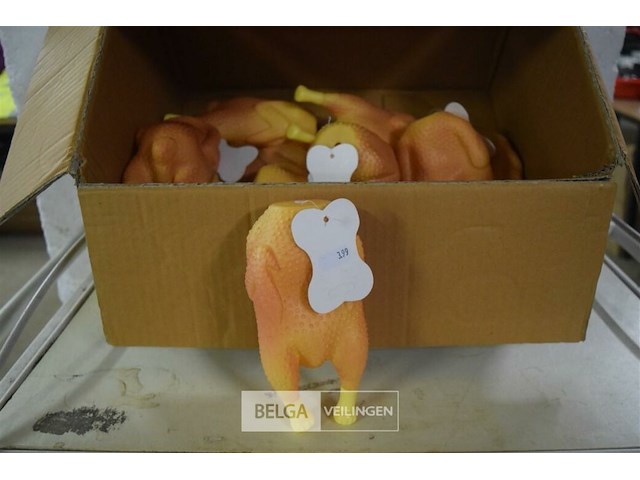 ±10 kippen honden speeltjes - afbeelding 1 van  3