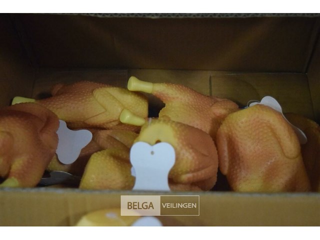 ±10 kippen honden speeltjes - afbeelding 3 van  3