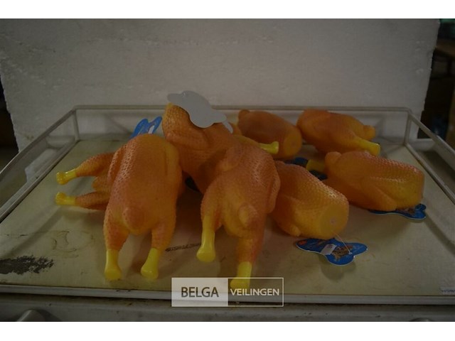 ±10 kippen honden speeltjes - afbeelding 1 van  3