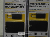10 kofferlabels+hangslotset - afbeelding 2 van  3