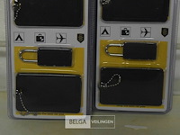 10 kofferlabels+hangslotset - afbeelding 3 van  3