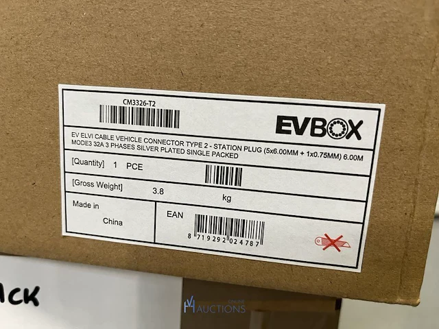10 laadkabels evbox elvi - type 2 - 6 m - 22 kw - afbeelding 4 van  12