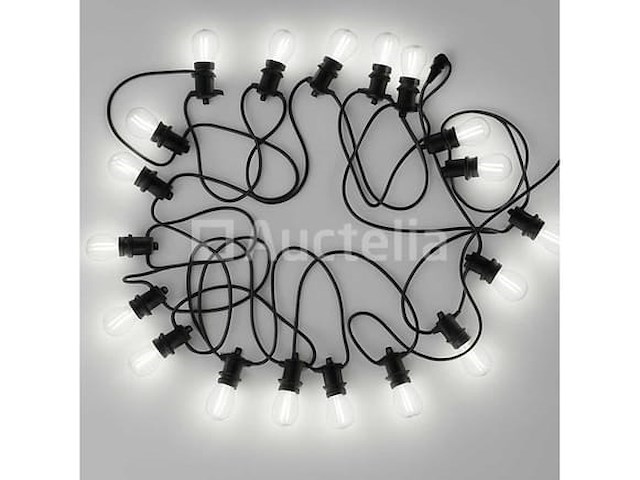 10 meter - e27 - koppelbare prikkabel - ip44 - met stekker (x20) - afbeelding 4 van  5