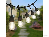 10 meter – e27 – koppelbare prikkabel – ip44 – met stekker (x20)