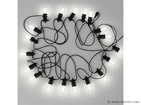 10 meter – e27 – koppelbare prikkabel – ip44 – met stekker (x3) - afbeelding 1 van  5