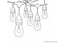 10 meter . e27 . koppelbare prikkabel . ip44 . met stekker (x4) - afbeelding 4 van  5