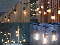 10 meter e27 waterdicht prikkabel koppelbaar (6x) - afbeelding 1 van  7