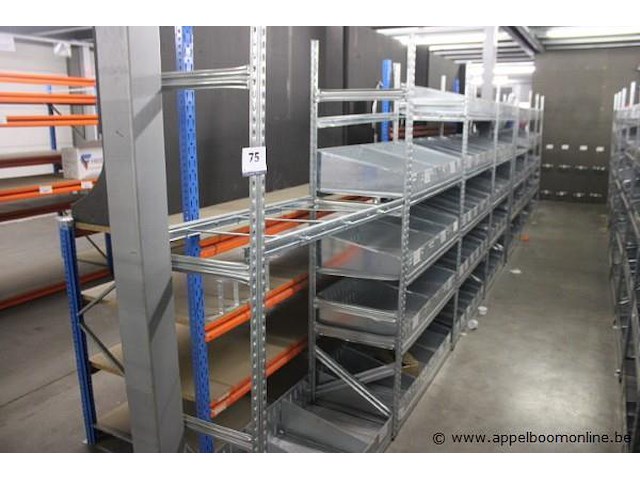 10 meter magazijnrek - afbeelding 1 van  4