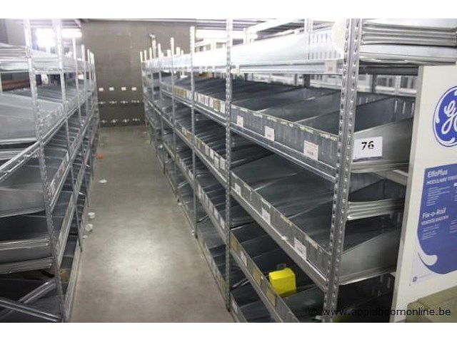 10 meter magazijnrek - afbeelding 1 van  4