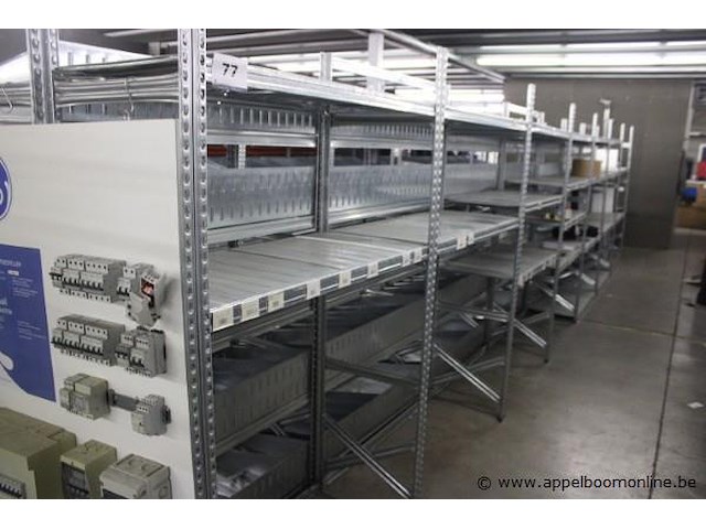 10 meter magazijnrek - afbeelding 1 van  3