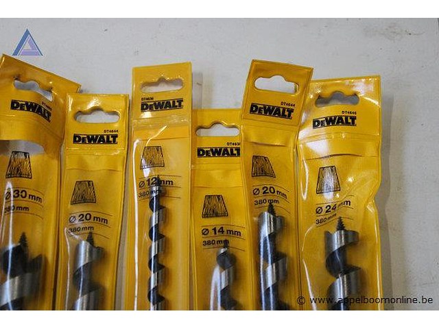 10 nieuwe houtboren dewalt div dia en lengtes - afbeelding 2 van  2