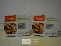 10 ovenschotels met deksel 1000ml - afbeelding 1 van  2