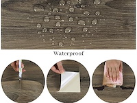 10 packs van 20 zelfklevend vinyl tegels houtlook 80x15cm - afbeelding 4 van  5