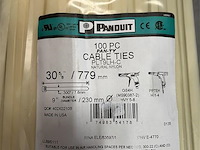 10 pakken a 100 stuks panduit kabelbinders - afbeelding 3 van  4