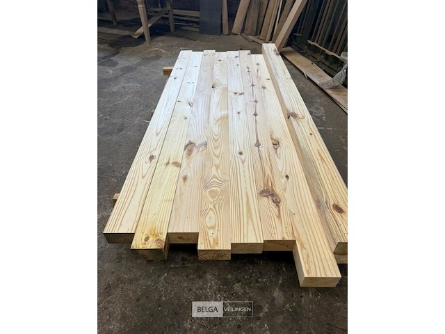 10 pakken houten balken (grenenhout) - afm 13,5x8,5x245 cm - afbeelding 2 van  6