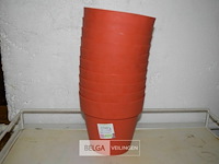 10 plastieken bloempotten - afbeelding 1 van  2