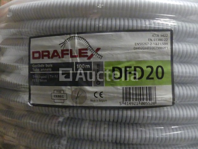 10 rollen 100 meter gegolfde buizen voor draflex dfd20-kabel (ref: 010728-006) - afbeelding 3 van  4