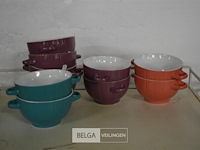 10 soepkommen div kleuren - afbeelding 1 van  3