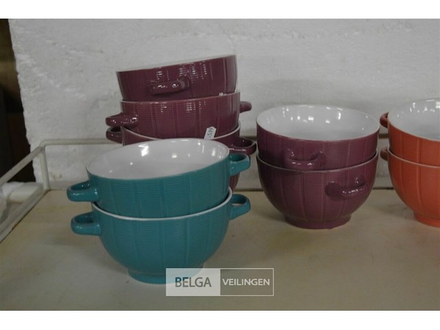 10 soepkommen div kleuren - afbeelding 2 van  3