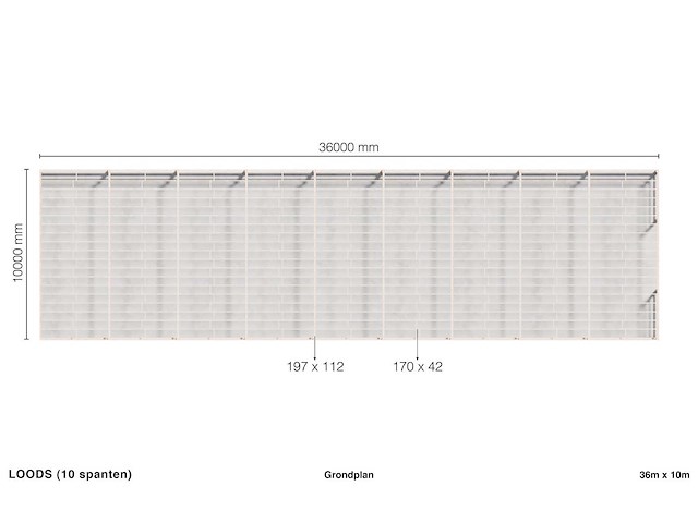 10 spanten - loods 10x36 - afbeelding 34 van  37
