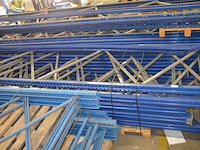 10 staanders blauw afm. 6,50m hoogte en 1,10m breedte jungheinrich waarvan 1 staander met schade - afbeelding 5 van  6