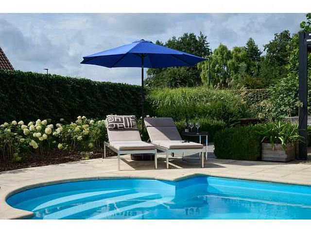 10 stuks - parasol - blauw - afbeelding 4 van  5