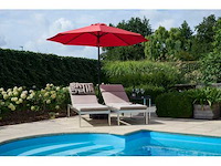 10 stuks - parasol - rood - afbeelding 2 van  5
