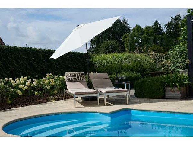 10 stuks - parasol - wit - afbeelding 1 van  5