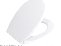 10 stuks, wc-zitting wit, pvc scharnieren, softclose - afbeelding 2 van  2