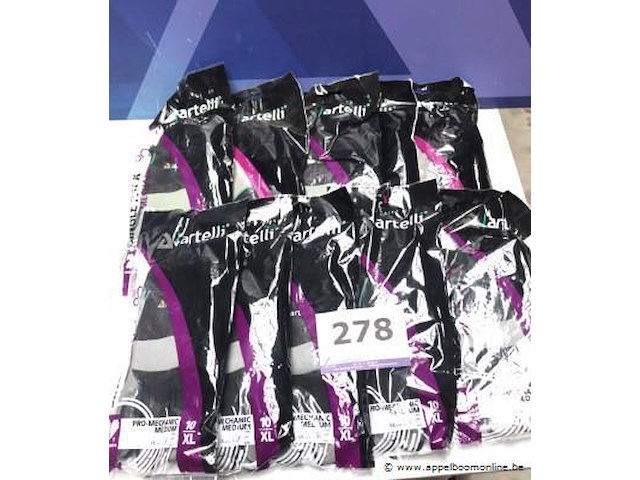 10 werkhandschoenen artelli pro mechanic m xl - afbeelding 1 van  2
