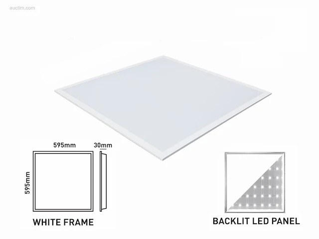 (10 x) 10 x 40w 3 kleur cct 60*60 inbouw backlit... - afbeelding 8 van  8
