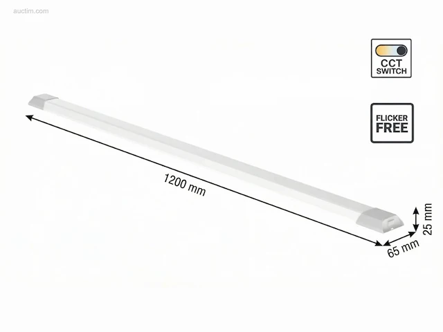 (10 x) 10 x 40w 3 kleur cct led batten licht - afbeelding 4 van  6