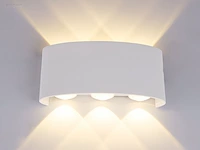 (10 x) 10 x 6w led ovaal wandlamp zes licht zand... - afbeelding 3 van  8
