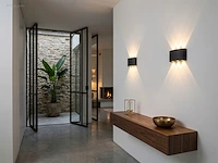 (10 x) 10 x 6w led wandlamp zes licht zwart warm... - afbeelding 3 van  9